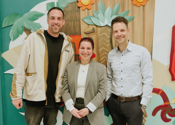 Iulia und Andre im Gespräch mit Markus Spangenberg