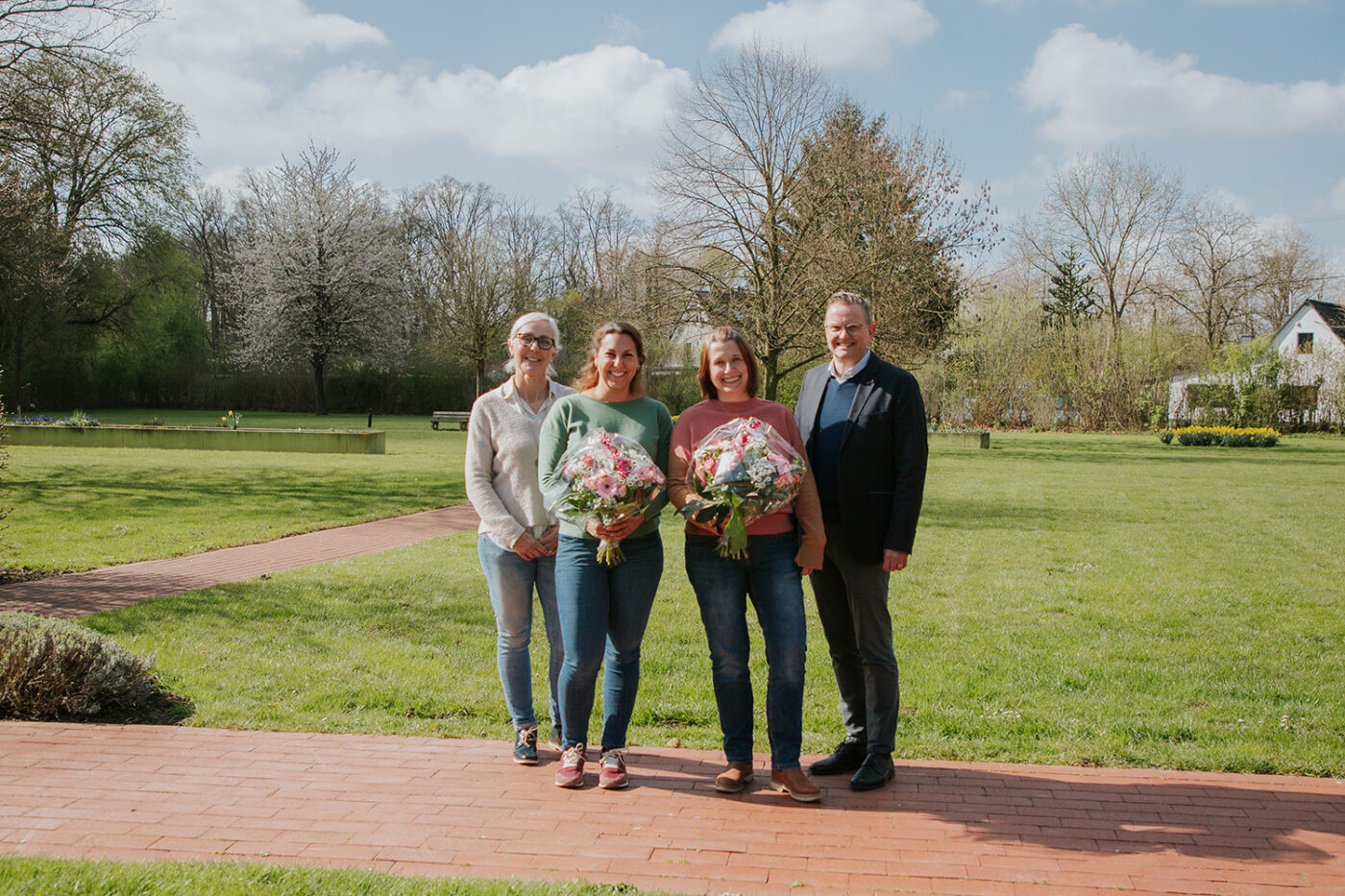 v.l.n.r.: Jenny Thate, Sarah Maria Desoi, Bettina Hüwels-Mahr, Marc Inderfurth
