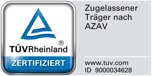 TÜV Rheinland - Zugelassener Träger nach AZAV